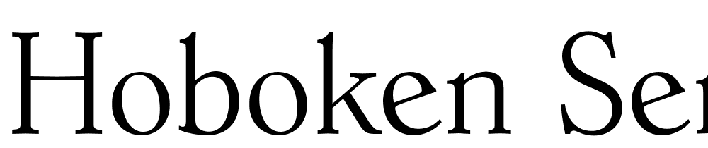 Hoboken Serial font family download free