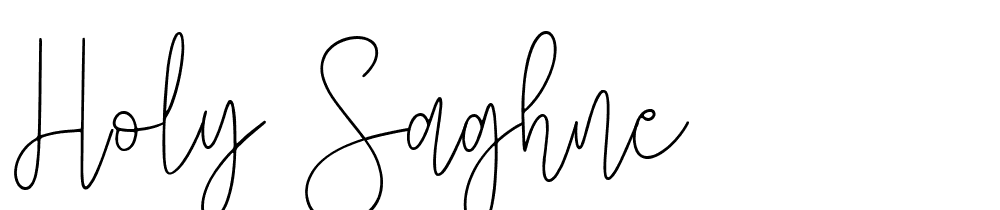 Holy Saghne font family download free