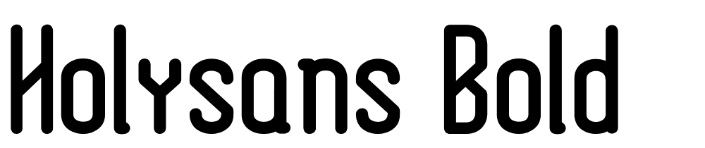 HolySans-Bold font family download free