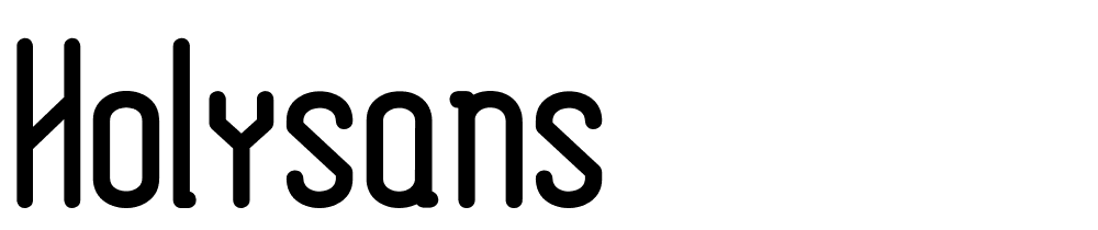 HolySans font family download free