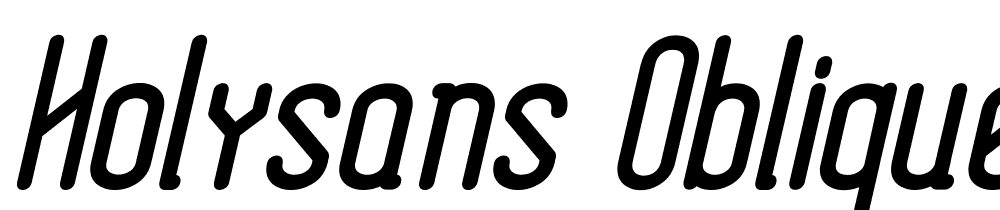 HolySans-Oblique font family download free