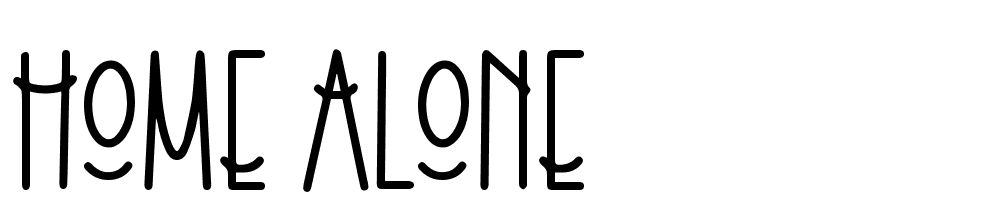 Home Alone font family download free