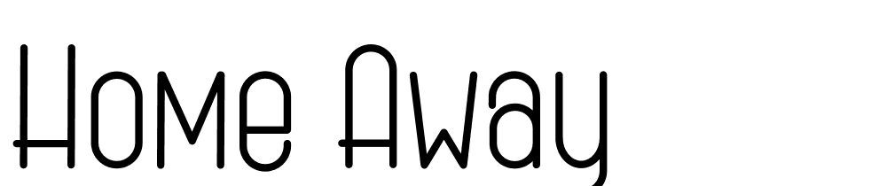 home-away font family download free