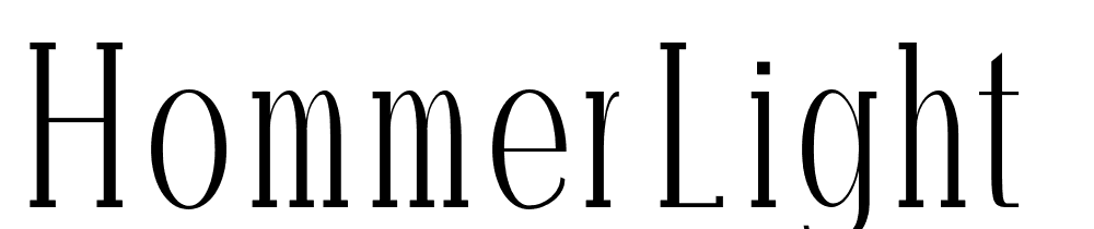 Hommer-Light font family download free