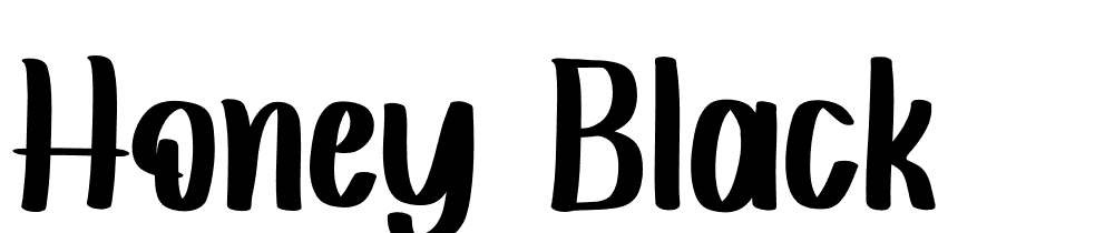 Honey Black font family download free