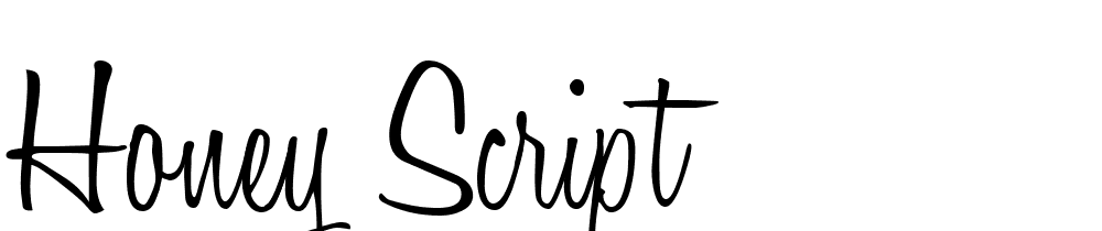 Honey Script font family download free