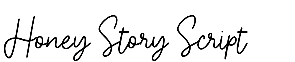 Honey Story  Script font family download free