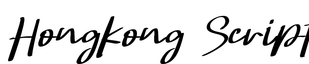 Hongkong-Script-Italic-Person-Italic font family download free