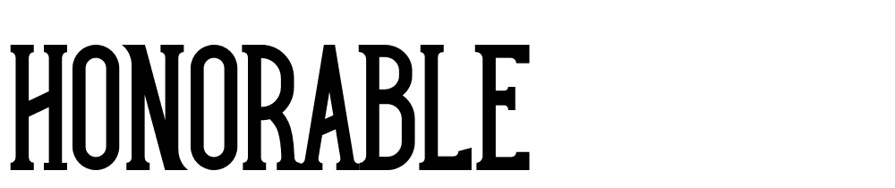 honorable font family download free