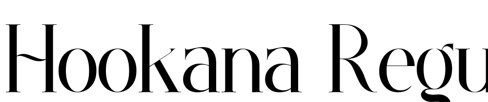 Hookana-Regular font family download free