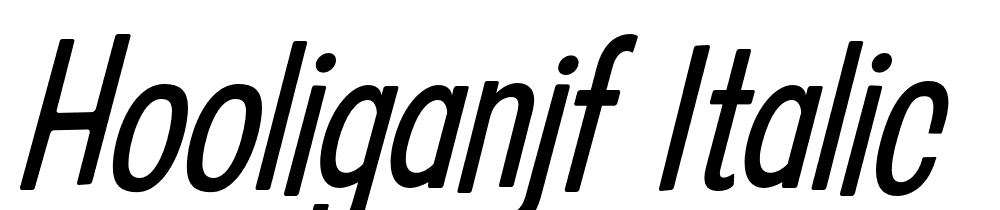 HooliganJF-Italic font family download free