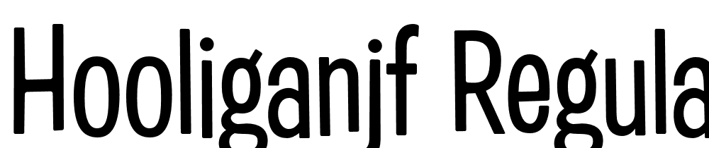 HooliganJF-Regular font family download free