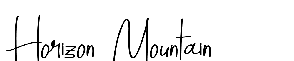 Horizon Mountain font family download free