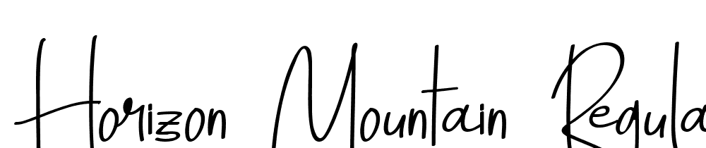 Horizon-Mountain-Regular font family download free