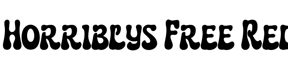 Horriblys-Free-Regular font family download free