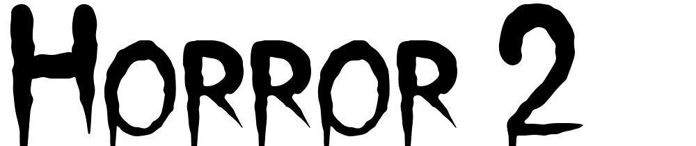 horror_2 font family download free