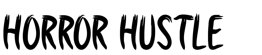 horror_hustle font family download free