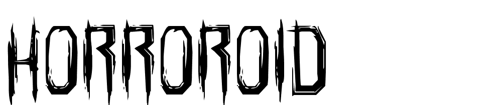 Horroroid font family download free