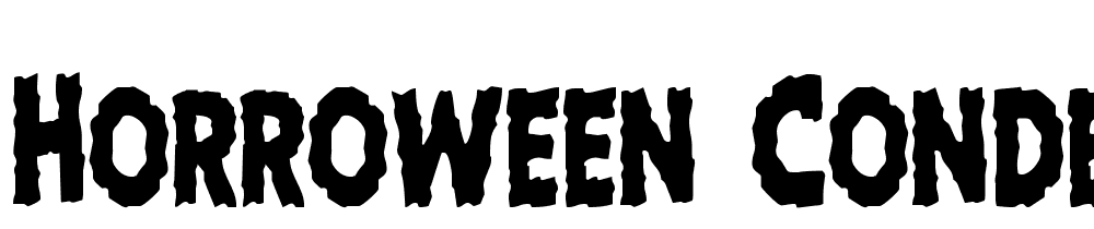 Horroween-Condensed font family download free