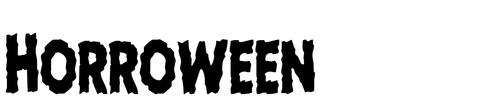 horroween font family download free