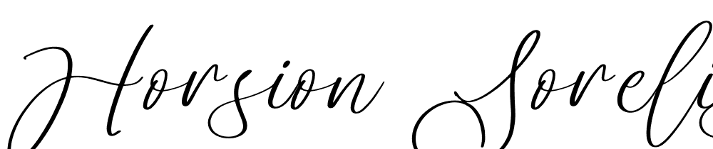 Horsion-Sorelistha-Script font family download free