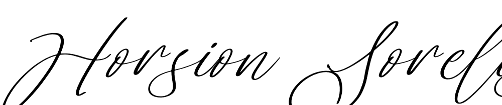 Horsion-Sorelistha-Script-Italic font family download free