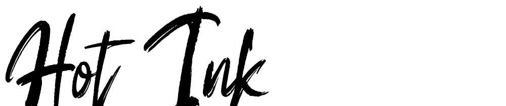 Hot ink font family download free