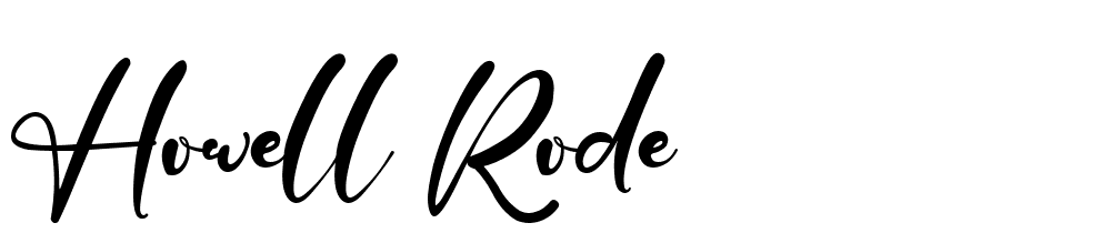 Howell-Rode font family download free