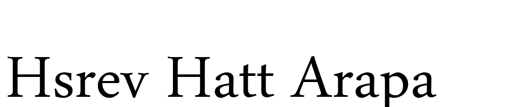 hsrev-hatt-arapa font family download free