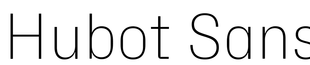 Hubot-Sans-ExtraLight-Semi font family download free