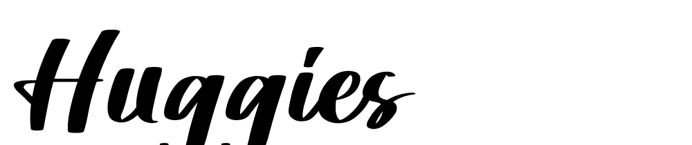 Huggies font family download free