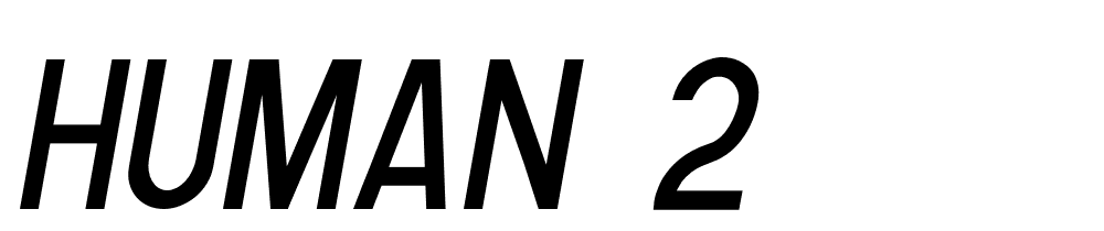 human_2 font family download free