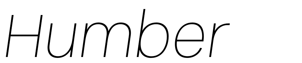 Humber font family download free