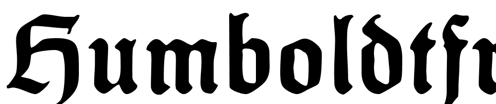 HumboldtFraktur-Bold font family download free