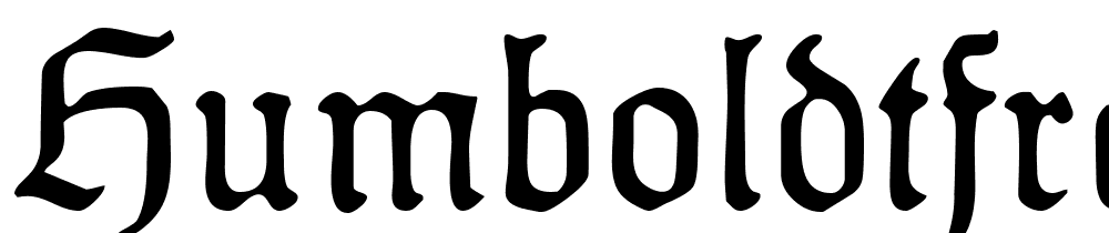 HumboldtFraktur font family download free