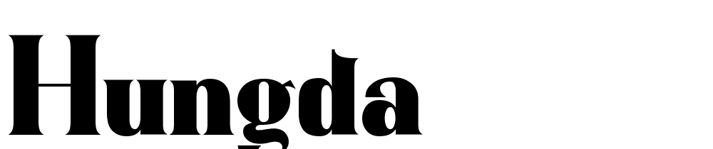 Hungda font family download free