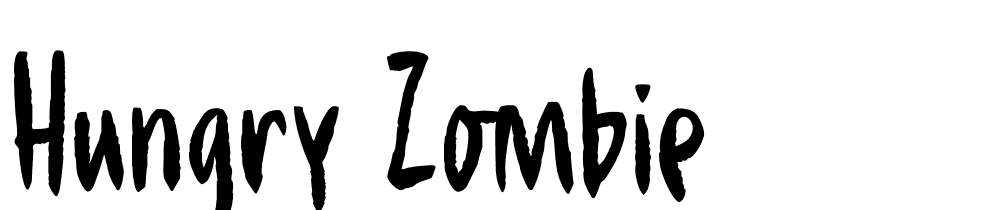 hungry_zombie font family download free