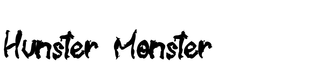 hunster_monster font family download free