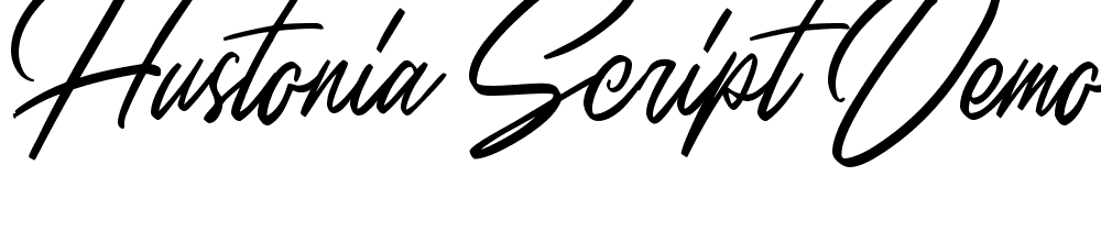 Hustonia Script DEMO font family download free