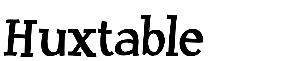 huxtable font family download free