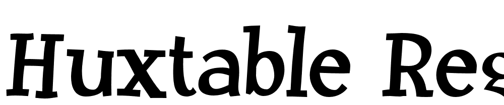 Huxtable-Regular font family download free