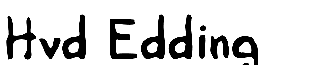 HVD Edding font family download free