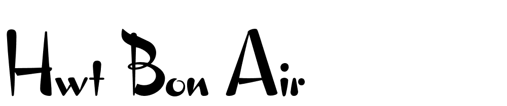 HWT-Bon-Air font family download free