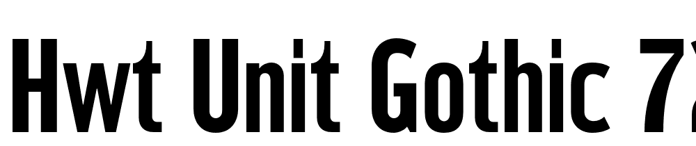 HWT-Unit-Gothic-720 font family download free