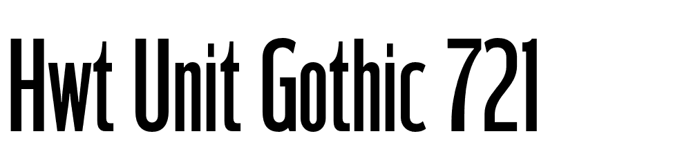 HWT-Unit-Gothic-721 font family download free