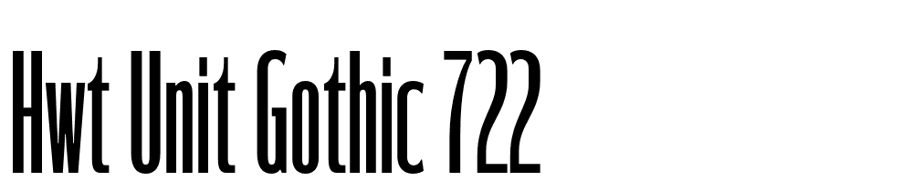 HWT-Unit-Gothic-722 font family download free