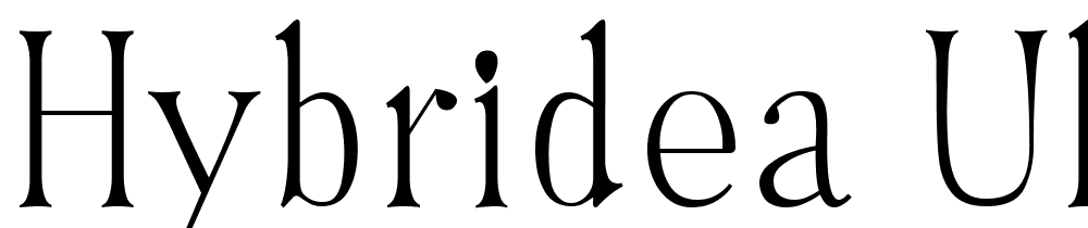 Hybridea-UltraLight font family download free