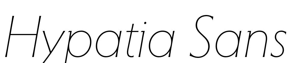 Hypatia-Sans-Pro-ExtraLight-Italic font family download free