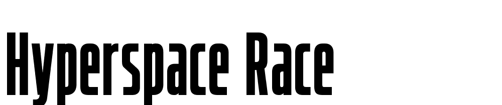 Hyperspace Race font family download free