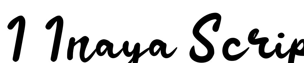 i-inaya-script font family download free